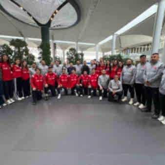 Milli sporcular taekwondo şampiyonası için Münih’e gitti